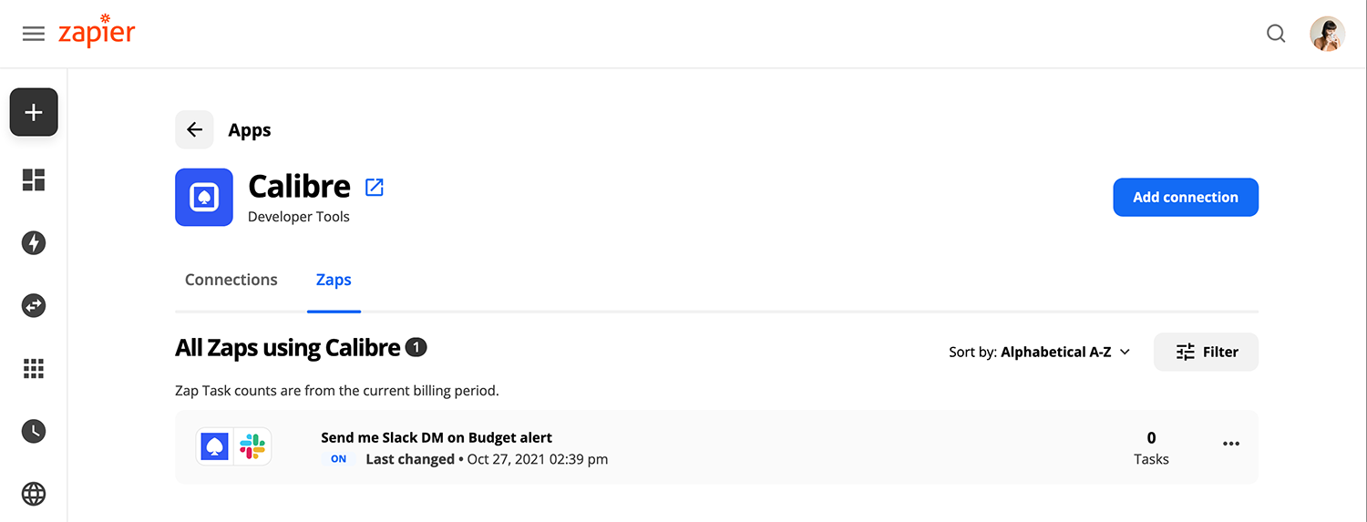 List of Zaps created with Calibre